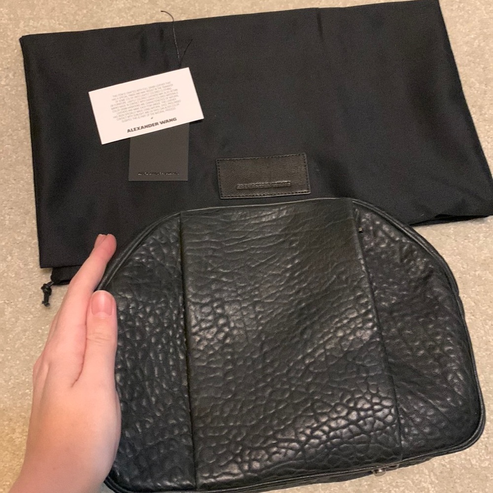 Alexander Wang leather travel cosmetics case NEW